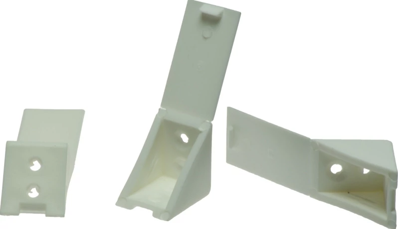 STRONG Összekötő szögletvas műanyag nagy fehér