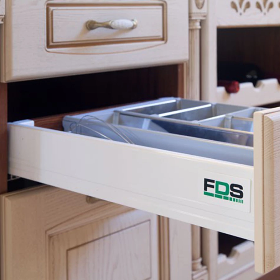 FDS-DF A 450mm duplafalú fiókoldal Fehér 40kg