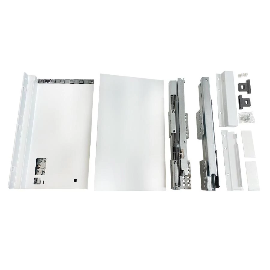 SLIM fémfiókoldal DF-B H=171mm 450mm fehér