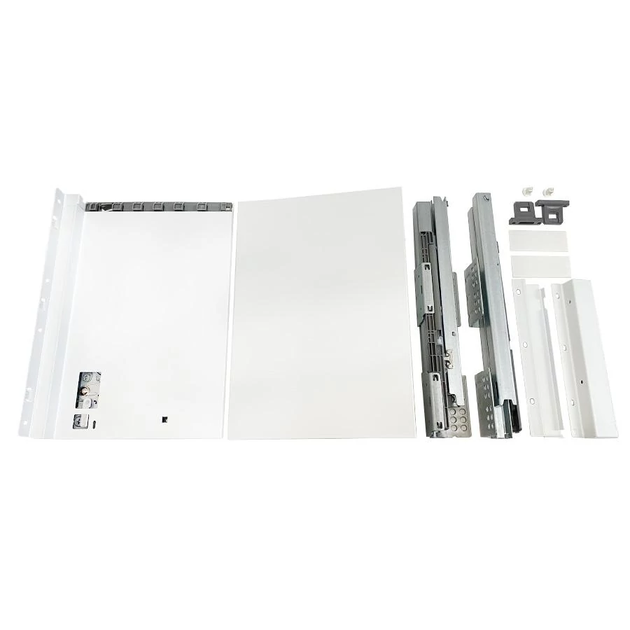 SLIM fémfiókoldal DF-C H=203mm 500mm fehér