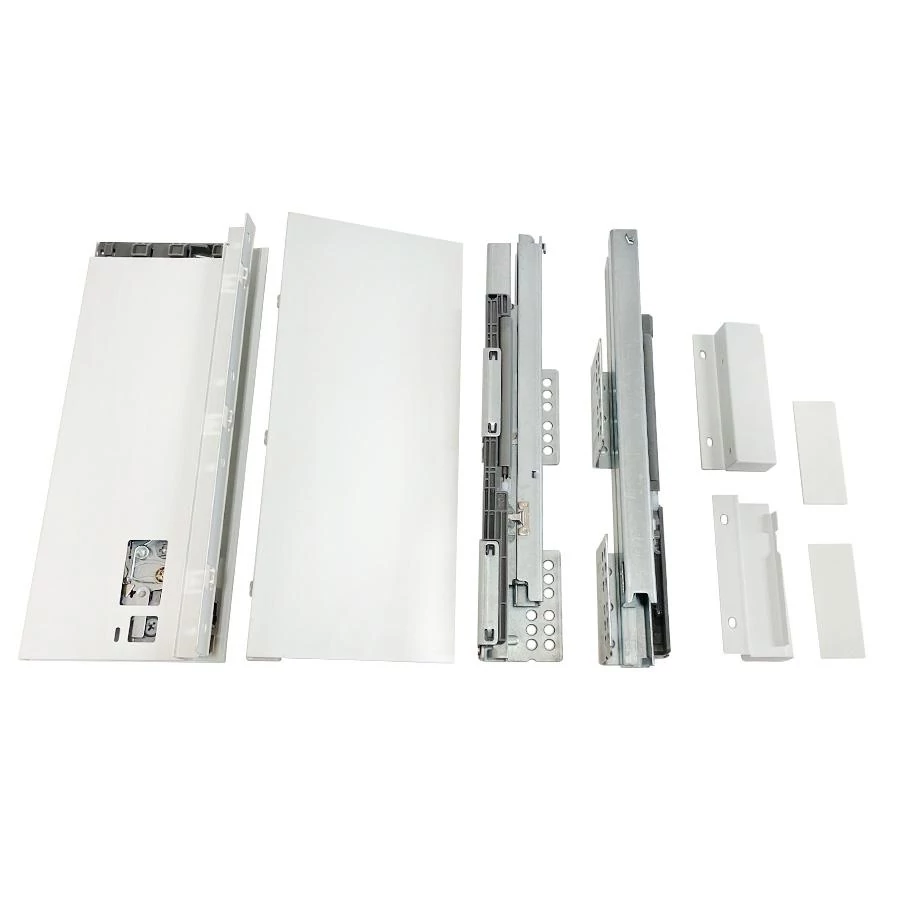 SLIM fémfiókoldal DF-A+ H=120mm 400mm fehér