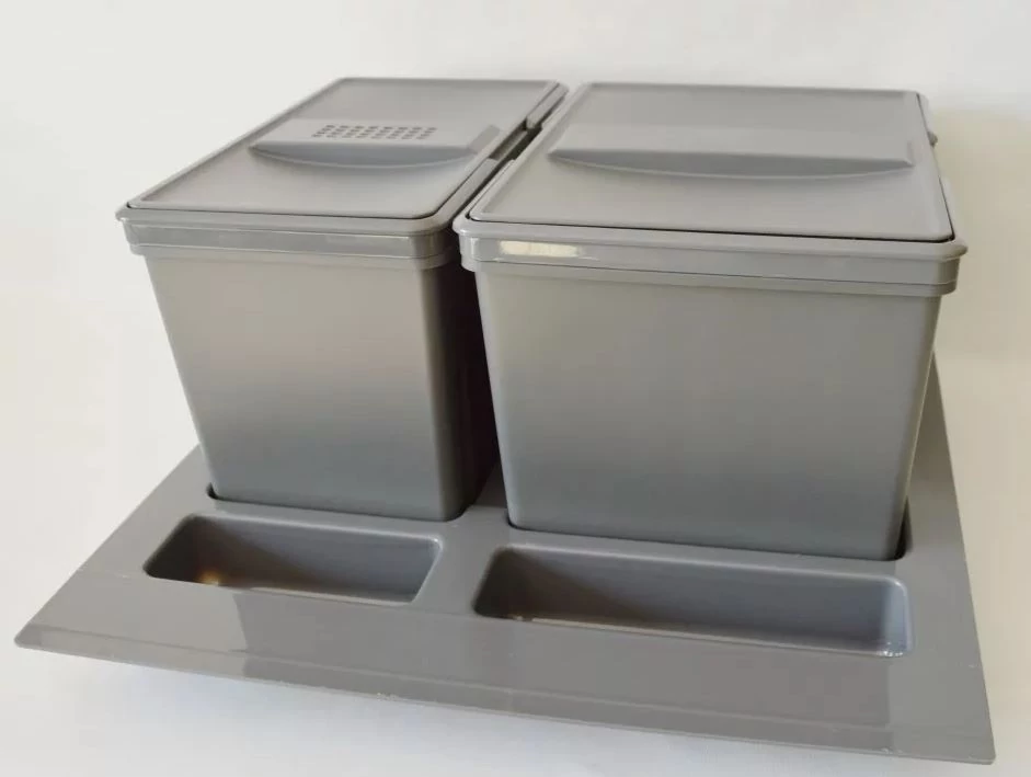 Szelektív szemetes 2tartályos 600mm-es fiókba