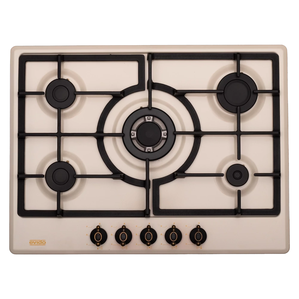 EVIDO RUSTIC-H 70C gáz főzőlap, 70 cm, bézs/bronz