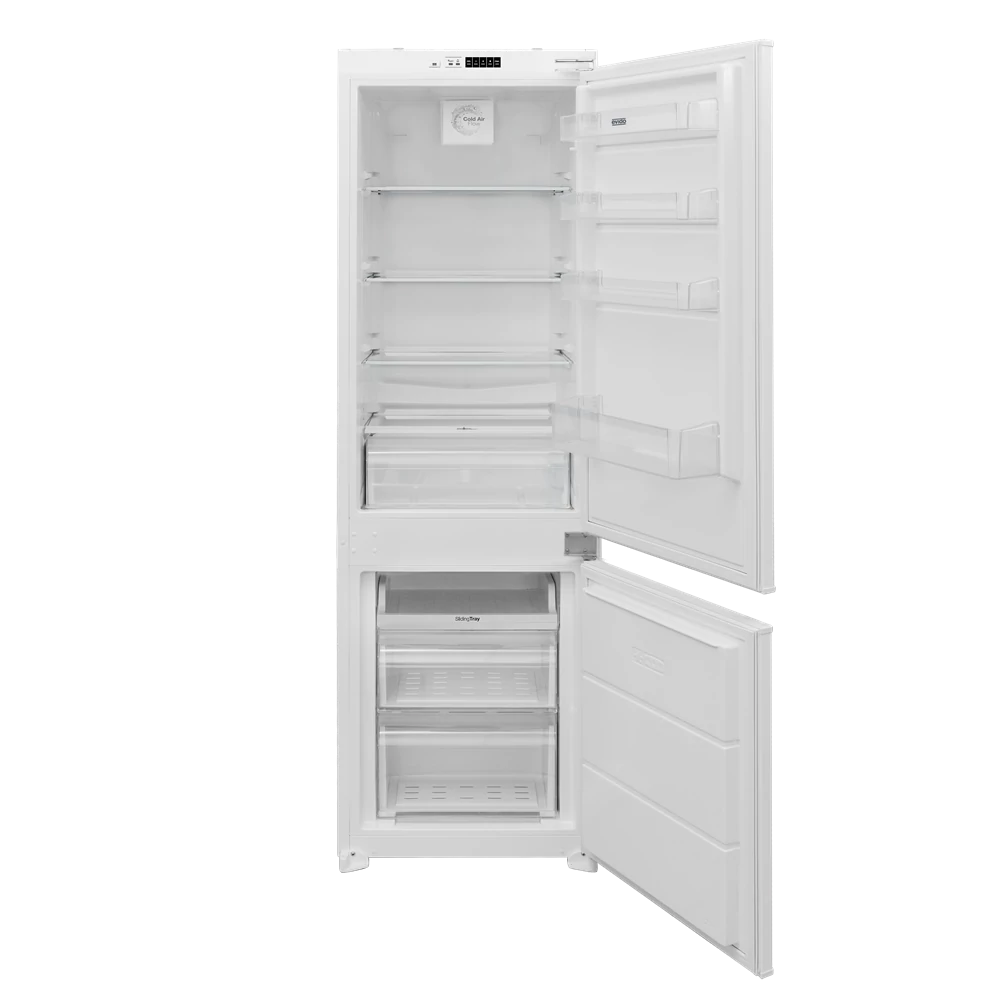 EVIDO IGLOO 332W beépíthető hűtő és fagyasztó, 54x177 cm, 2 ajtós, 242 l, E energiaosztály, fordítható ajtó, fehér