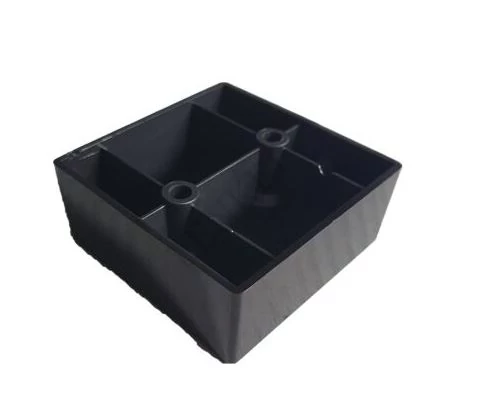 Műanyag bútorláb 60x60x25 fekete
