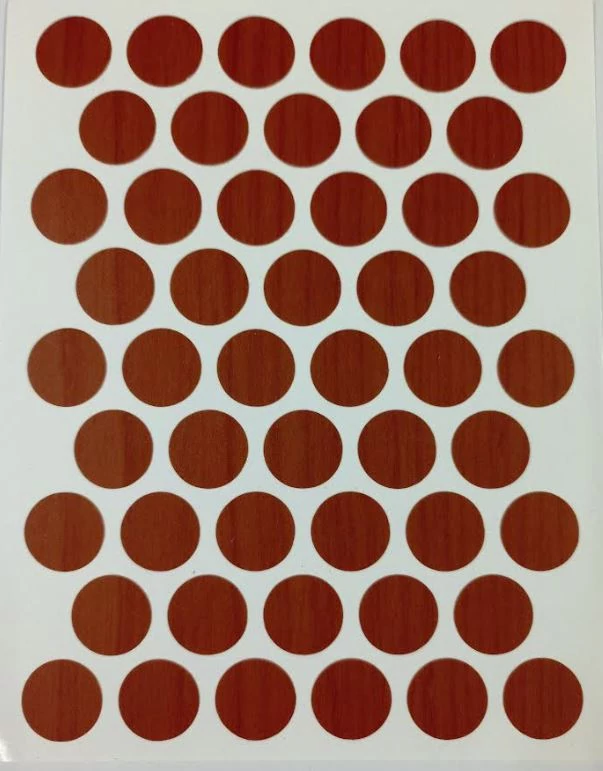 Öntapadós csavar takaró 14 mm 50db/levél Sötét alma 7059