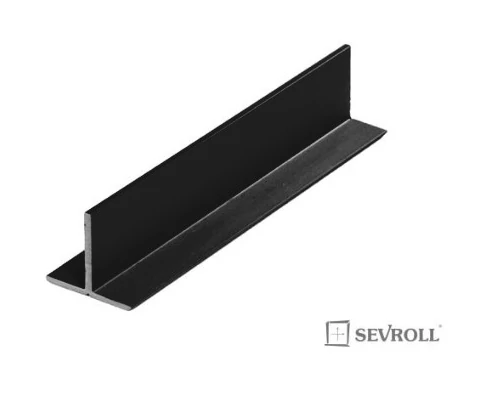 SEVROLL T profil 3m fekete