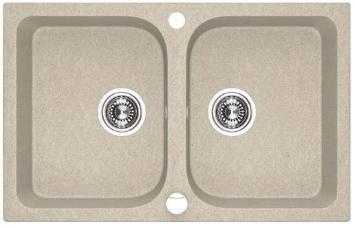 Laveo Celia 80 mosogató bézs 2 medencés