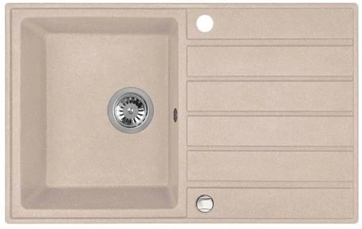 Laveo Margarita 50 mosogató bézs 1 medencés + 1 csepptálcás